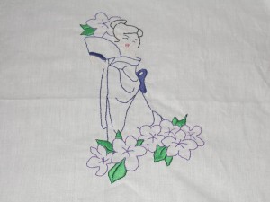 girl embroidery